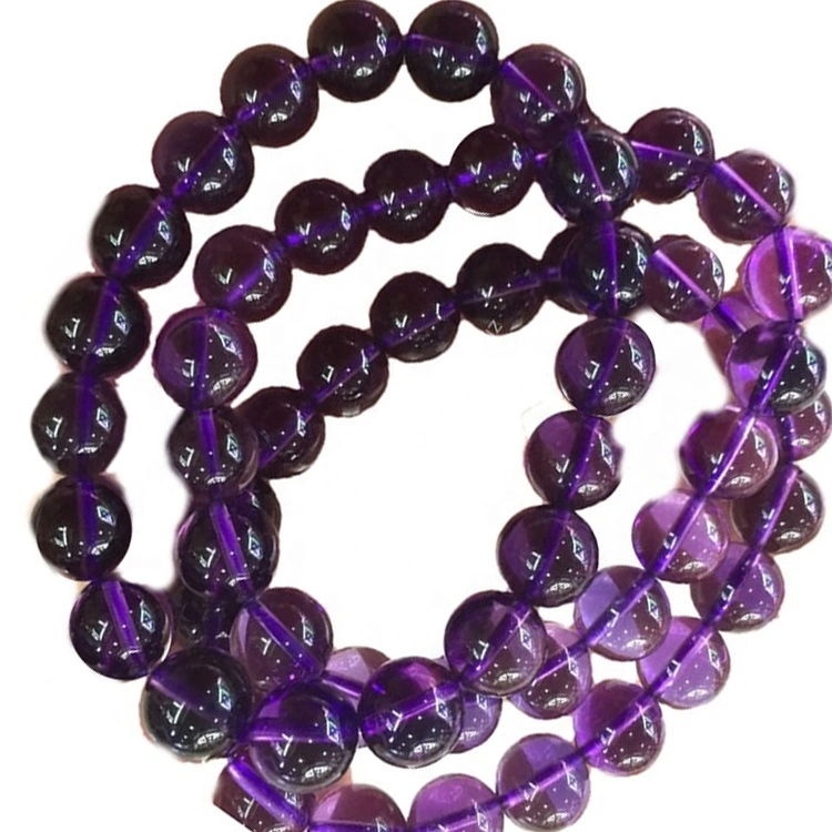 Bracciale Amethyst Streded Lated Blackch per e donne 1