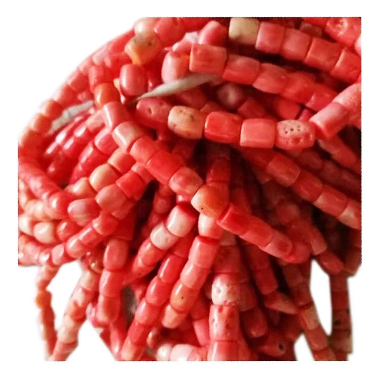 Tubul de coloană naturală Orange Marea Bamboo Coral Bijuterii piatră prețioasă 1