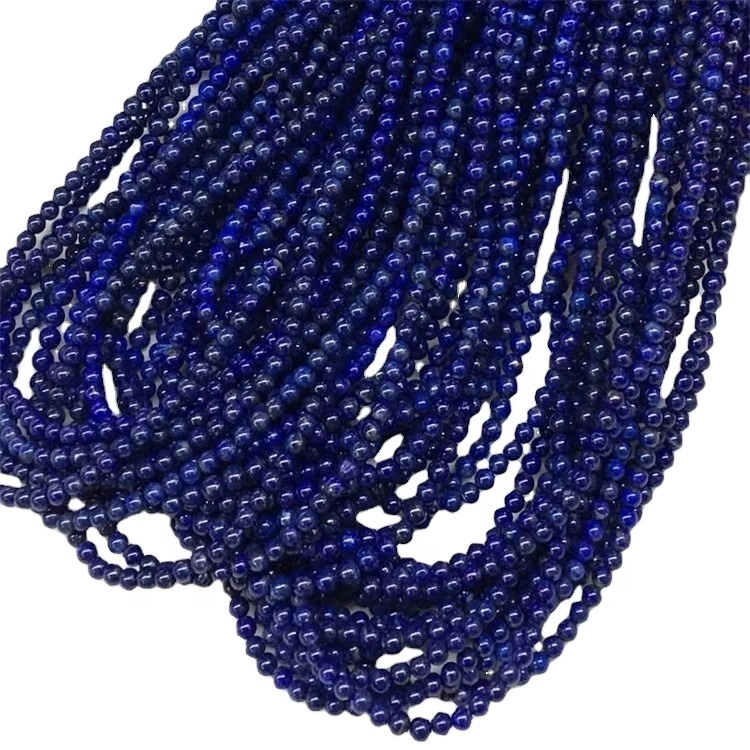 Natural Gemstone Cabochon 5 мм Round Semiprecious Lapis Lazuli рысу шарыкаў 1