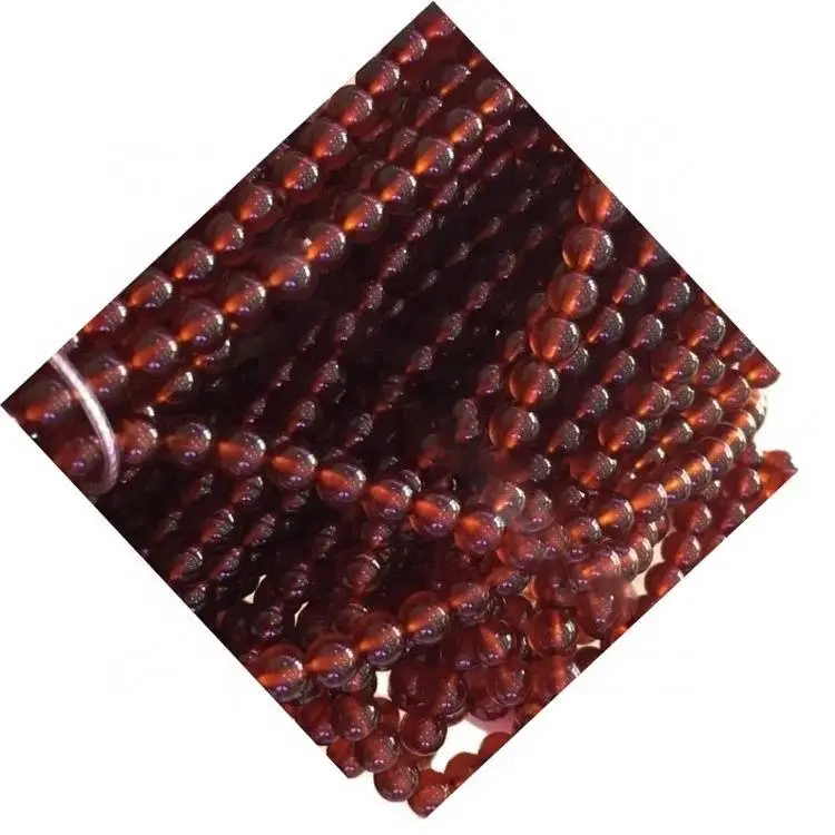 2mm 4mm 6 mm 8mm 10 mm Redonda de granos de granate naranja 1
