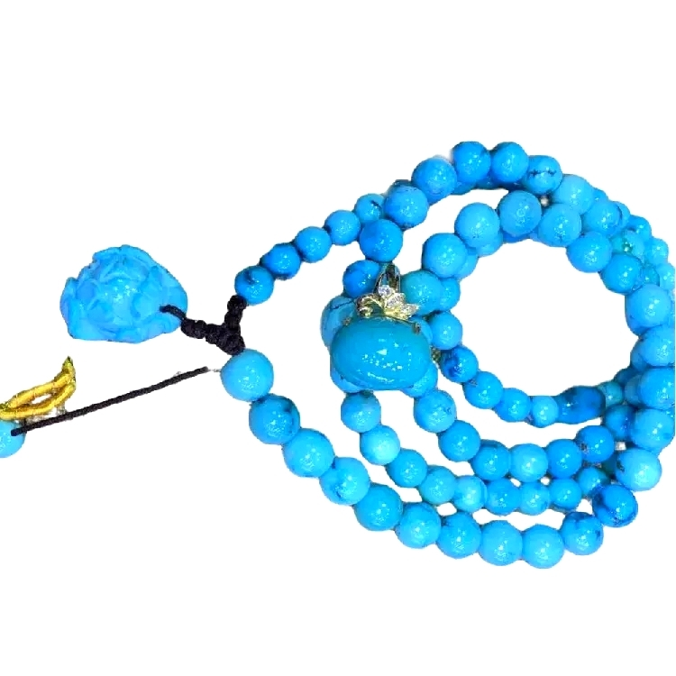 Facet natuerlike turquoise kralen ketting sieraden 1
