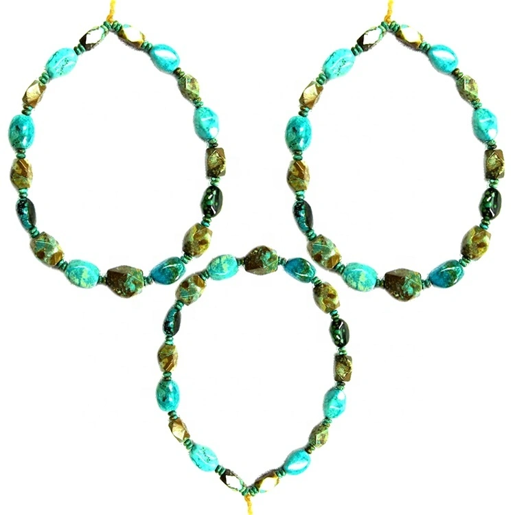 Ọnụ ala turquoise chunky olu olu ejiji ọla mma na-ekwu okwu olu 1