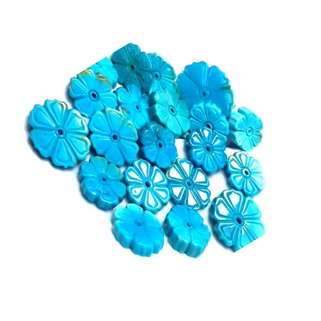 Cigaba da Tsarin Gemstone Flower ya sassaka Dutse na Dutse wanda aka sassaka Dutse 1