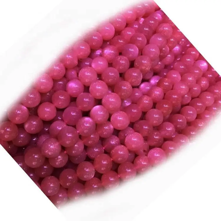 Natural stone beads 4mm 5mm 6mm 8mm 10mm 12mm smooth round sunstone gemstone 1