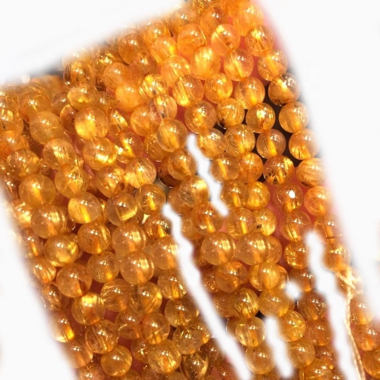 រ៉ែមាសរ៉ែថ្មខៀវ Gemstone Rutile Bight Rounds Roes 1
