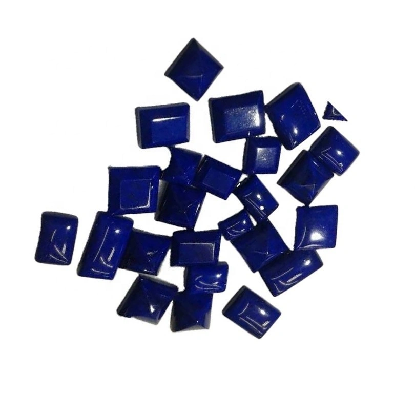 Madanihon nga natural nga lapis lazuli cabochon nga wala'y sukaranan nga rektanggulo nga porma sa kalidad nga handmade 1