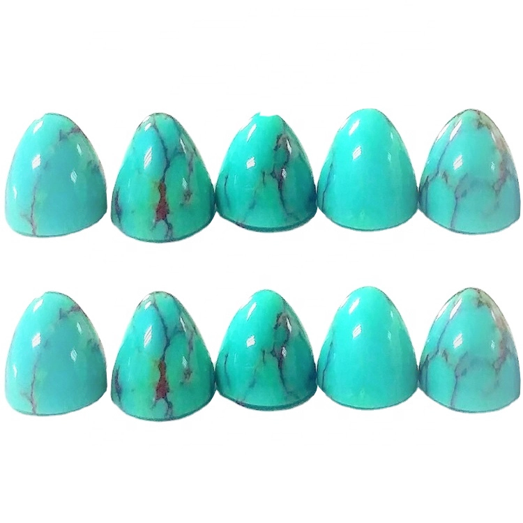 turquoise bead kukui goro Turquoise Bullet Cabochon Sako da Gemstone 1
