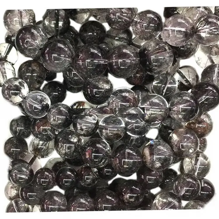 Phantom Quartz Beads Armband Gemstone Natuurlike Multi Kleur Phantom Quartz Armband Ronde Bead 1