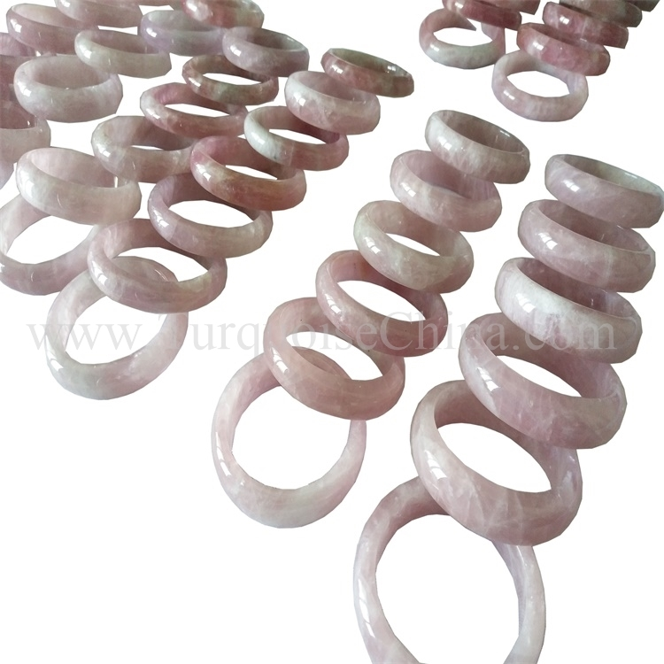 Prava prirodna ružičasta kristalna žena okrugla bangle modni nakit 15 * 8mm aa 1
