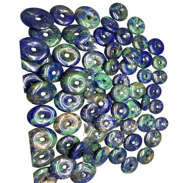 Natural Vintage Lazurite Fychenite Blue Copper Coin High Quality Gemstone For Exquisite Design 1