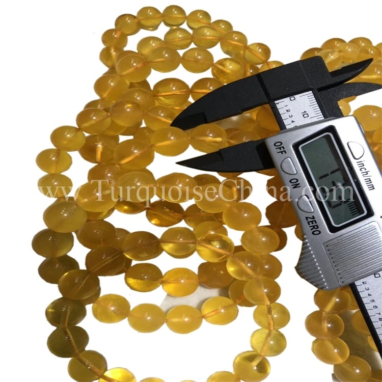 Dainty Beeswax Amber Beads Bracelet Genuine Sphere Gemstone Friend Bracelets 1