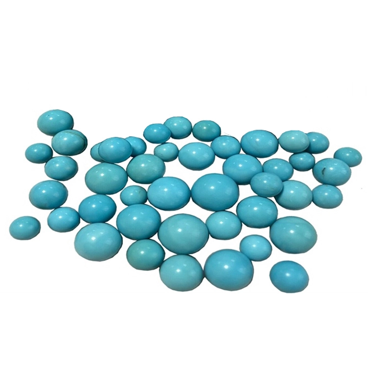 Strand Of Turquoise Round Glass Beads Class B High Quality 1