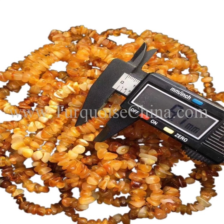 Graad A Dazzling Yellow Gemstone Amber Unregelmjittige foarm kralen Bracelets Wholesale 1