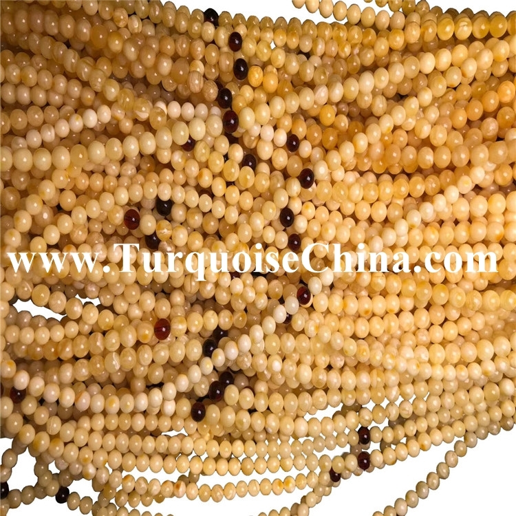 6 ମିମି ପ୍ରାକୃତିକ ଆମ୍ବର ହାଇ କ୍ଲାସ୍ ରାଉଣ୍ଡ ଆମ୍ବର ବିଡ୍ | 1