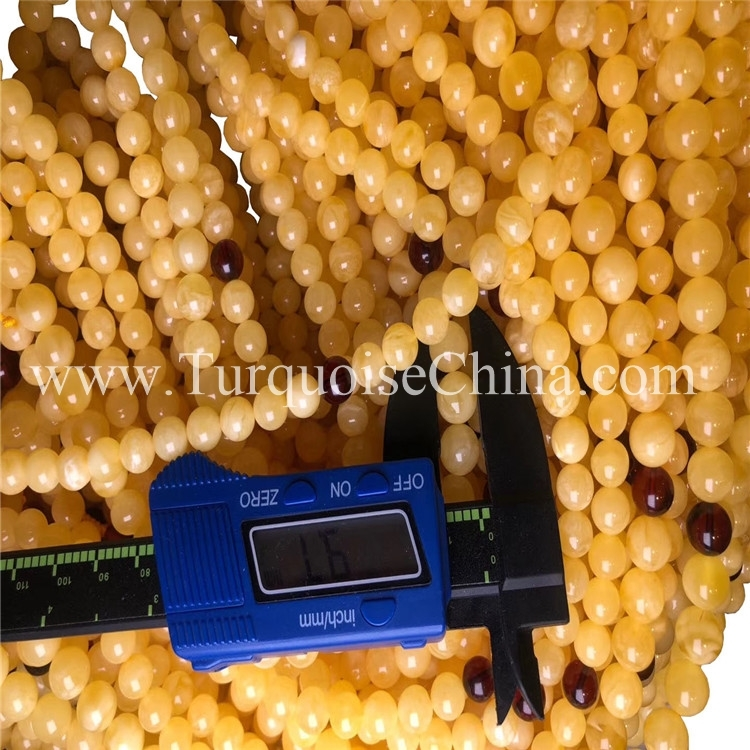 អង្កាំពណ៌លឿងស្រអែមពណ៌លឿងអាំប៊ែល 9 មម 1