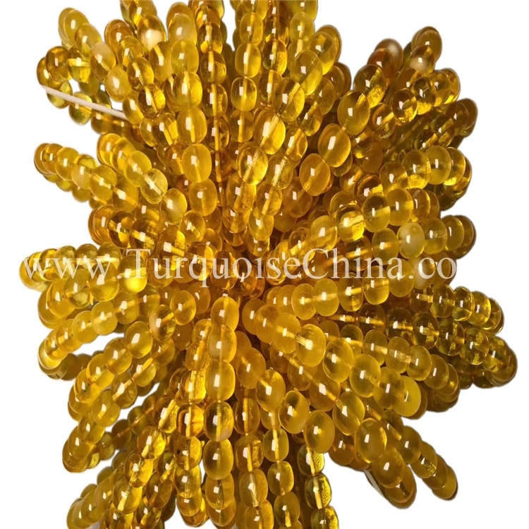 Baltyske sirkulêre amber unisex stringen kado ketting bead 1