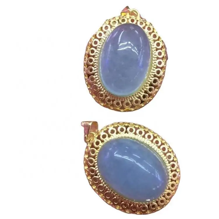 Natural Moonstone Blue Light Crystal Women Pendant 1