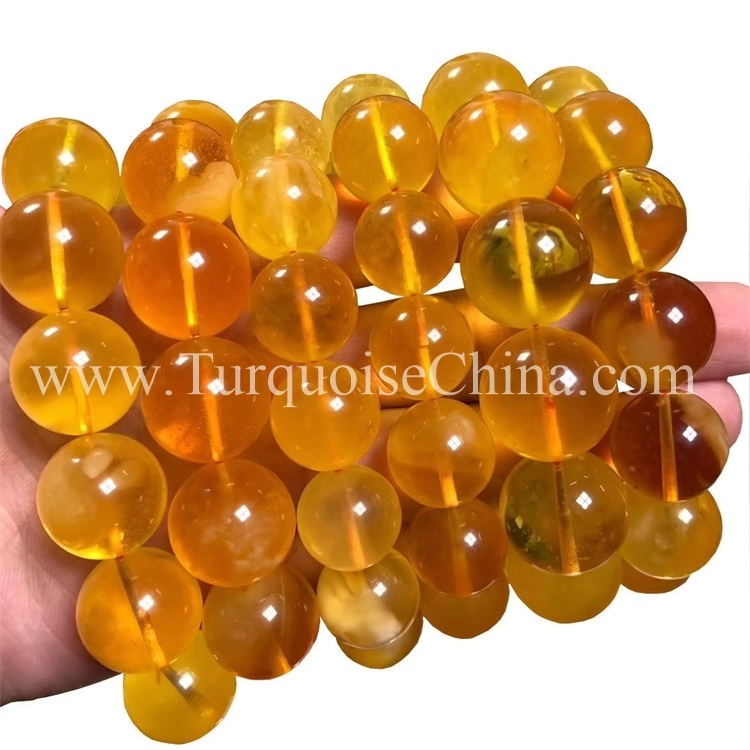 Gelang Congstone Amber Kuning Kuning Alami 1