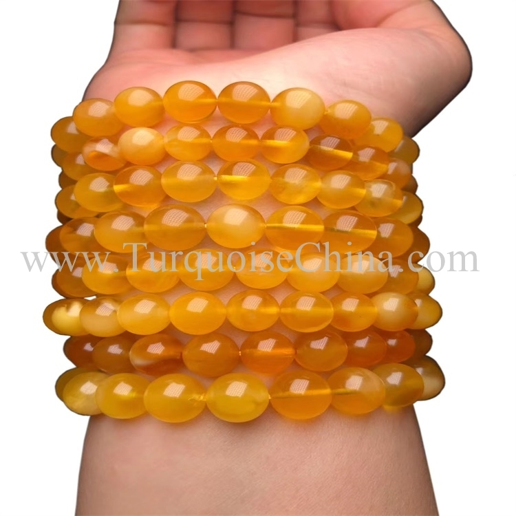 Amber Beeswax Bracelets conglobate moaie giele armband 1
