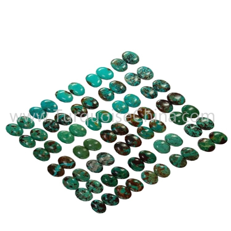 26.4x35x3.8mm Natürlicher Türkis Smooth Oval Cabochon Großhandel 1