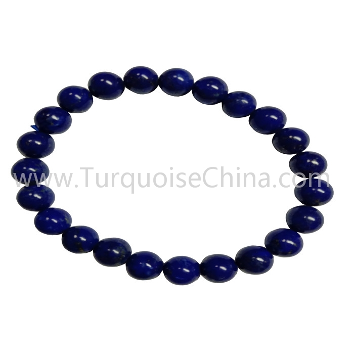 8mm azul natural lapis redondo grânulos braceletes gemstone de venda quente 1
