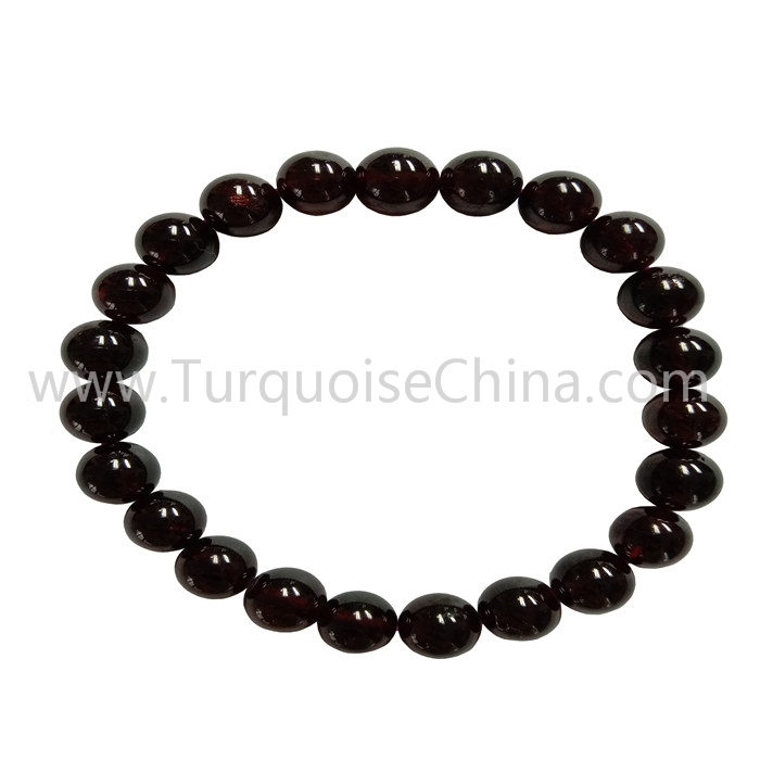 8mm Natural Garnet Popular Round Beads Bracelets Gift For Woman 1
