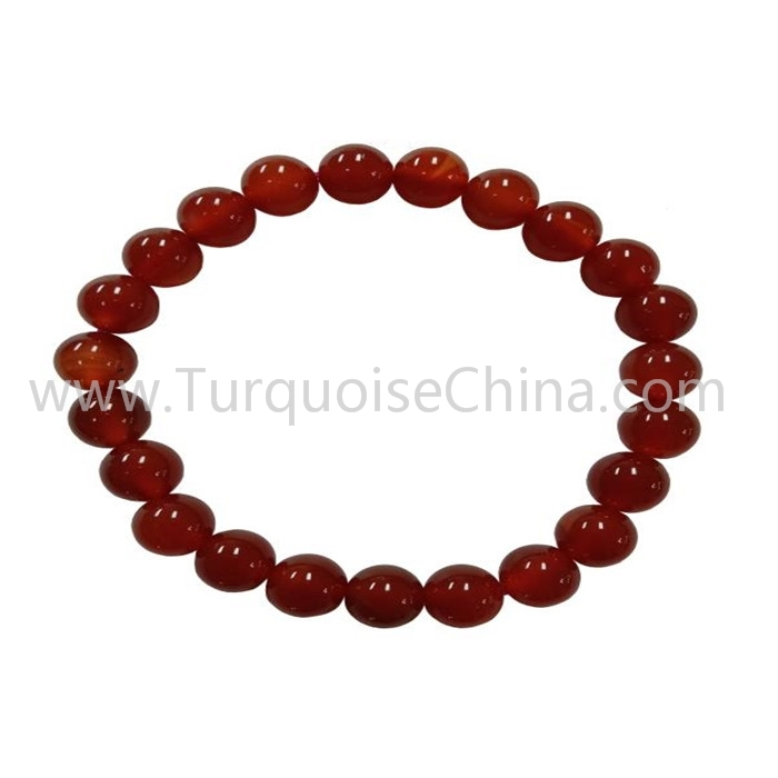 8mm Carnelian Putaran Beads Gelang Hot Handmade Gemstone 1