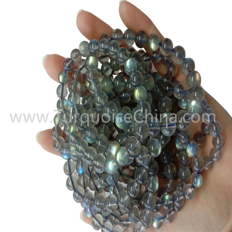 8mm Asli Labradorit Putaran Beads Gelang Grosir 1