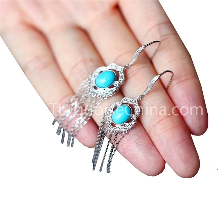 Gemsquoise Turquoise SoSquoise Nàdair Clach-reic Sterling Sterling Sterling 1