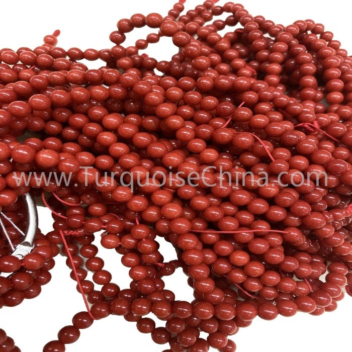 Hot-Sale Red Coral Round Gemstone Beads Strings 1