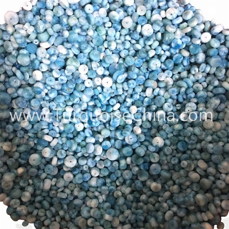 Asili Larimar Button Beads Gemstone. 1