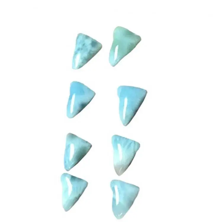 Natuurlike larimar onreëlmatige vormige cabochon ware edelsteen 1