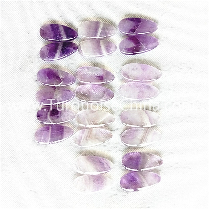 Natural purple Fluorite water drop shape gemstone wholesale 1