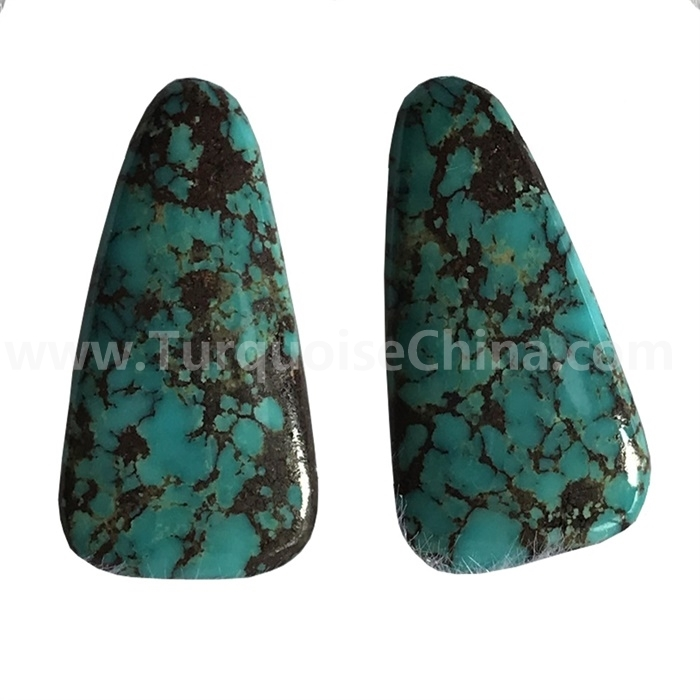 Turquoise Trapesizoid Cabochon Secara Alami Turquoise Gemstone Cabs 1