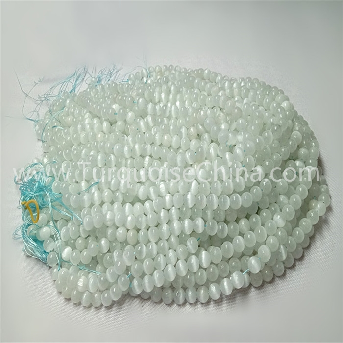 Natural white moonstone round shape beads gemstone strings 1