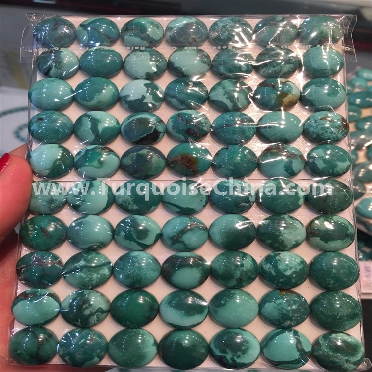 voajanahary hubei oval turquoise cabochon 10x14mm 1