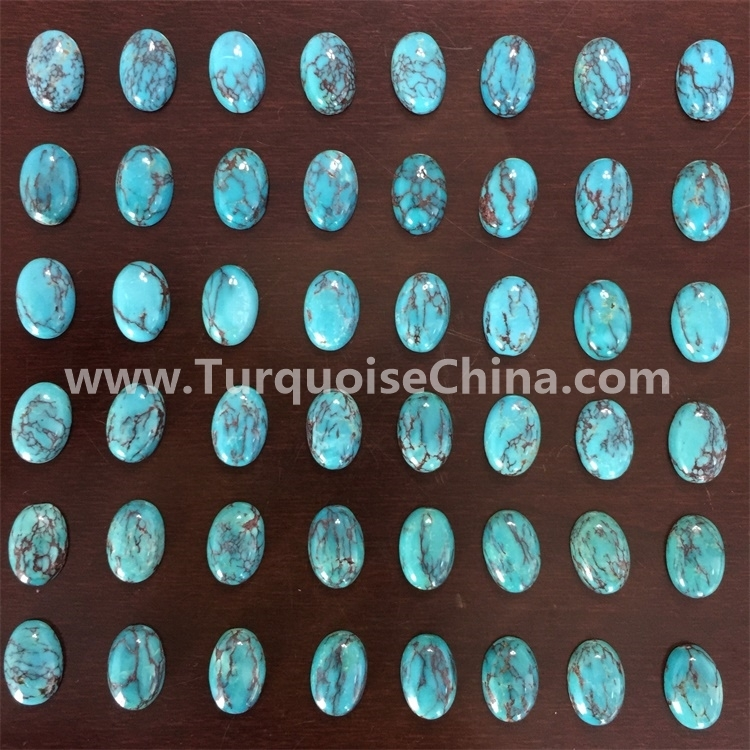 Tyrone Turquoise Oval Cabochon 30x40mm 1