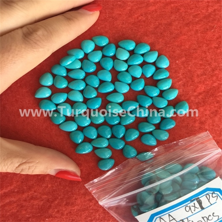 روښانه نیلي رنګ فیروز 13X18MAMAMABON ډبره 1