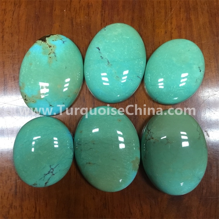 semi precious gemstone jewelry Turquoise Oval Cabochon 1