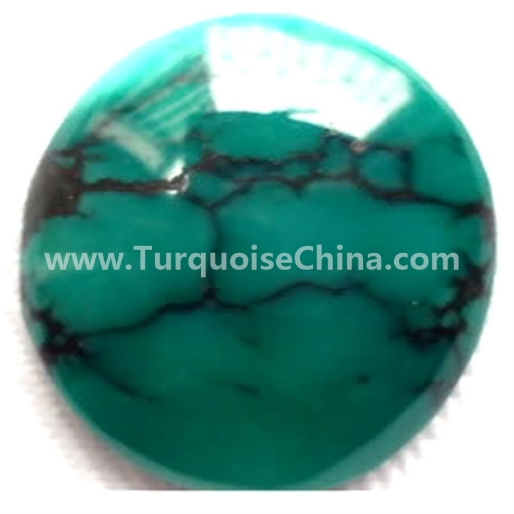 Ny famokarana an-trano eo afovoan-tany turquoise turquoise oval cabochon ruth 30x40x5mm vato 1