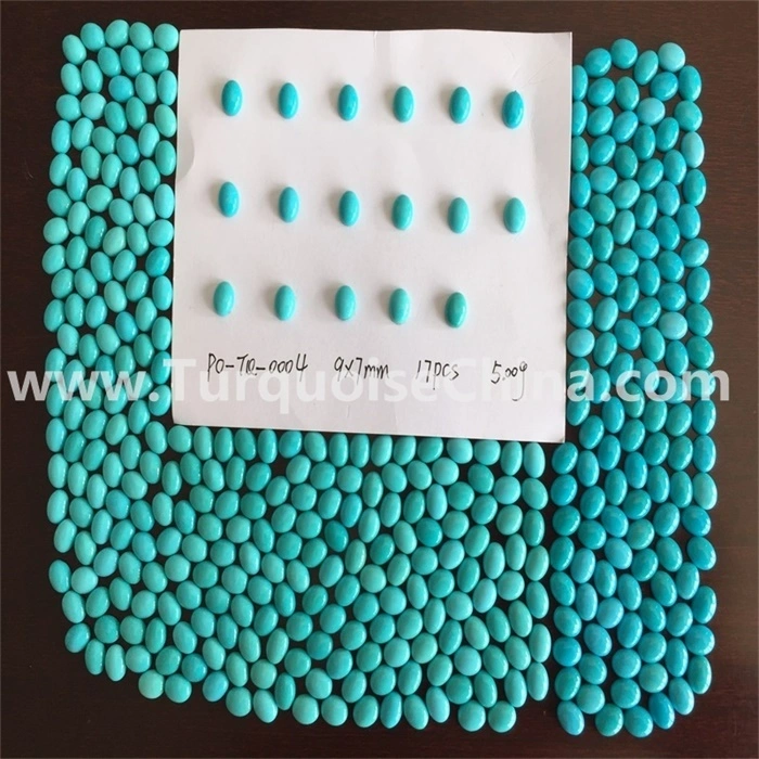 Natural 100% Sleeping Sbuħija Arizona Turquoise Oval Cabochon Gemstone 1