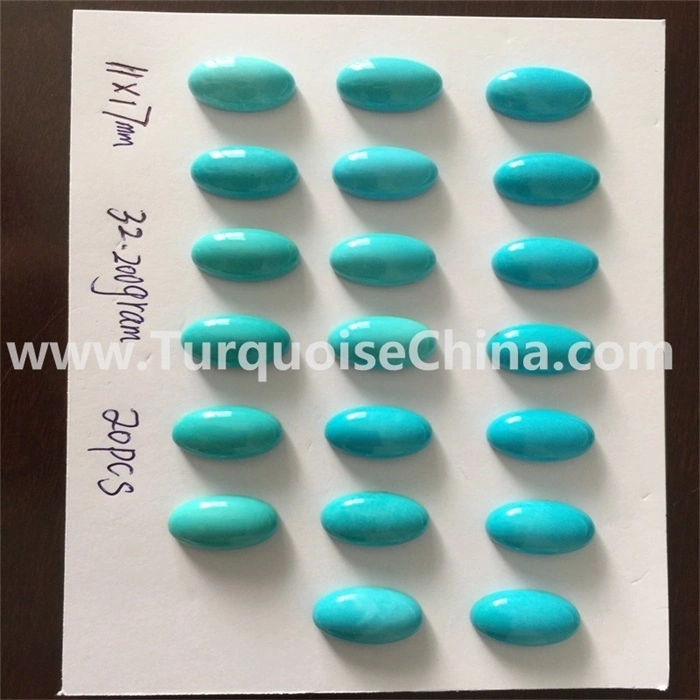 I-turquooioikes evulekileyo lokulala ubuhle be-turquoise ye-gesesto ye-oval ye-caboChons jowelery 1
