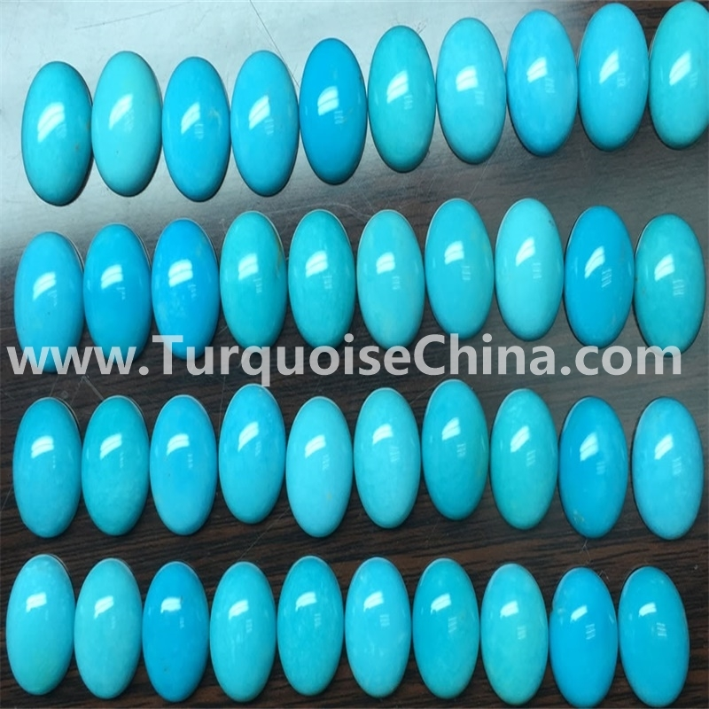 5x7 mm sky blue sleeping beauty gemstone turquoise oval cabochon 1