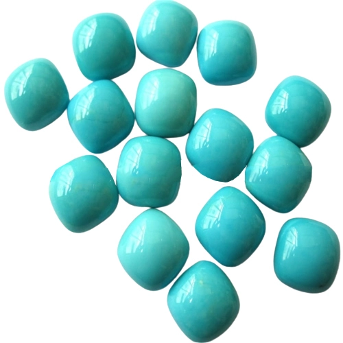 Ehtne magav ilu Turquoise ruudukujuline padi vääriskivi ehtedele 1