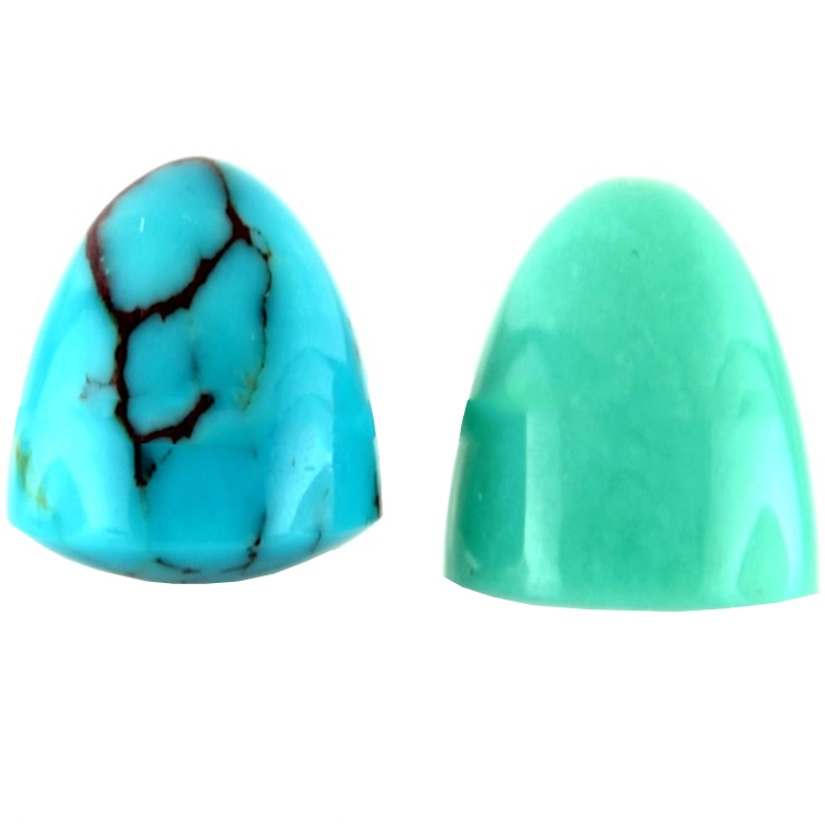 Təbii mavi Tibet, güllə zərgərlik üçün Bullet Cabochon Bullet Cabochon 1