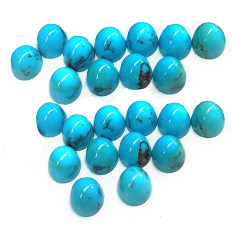 Sleeping Beauty Turquoise Gemstone Ukir Bullet Pendant Beads 1