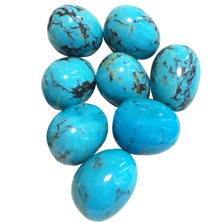 Egg Drilled Beads Turquoise kingman Turquoise gemstone jewelry 1