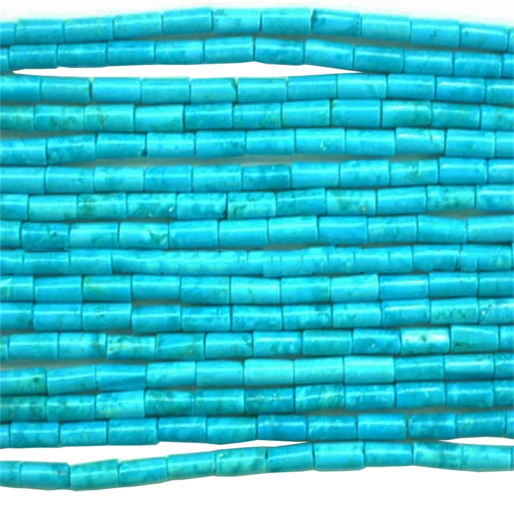 Manik-manik Tube Turquoise Alami Asli Kecil 100% 1