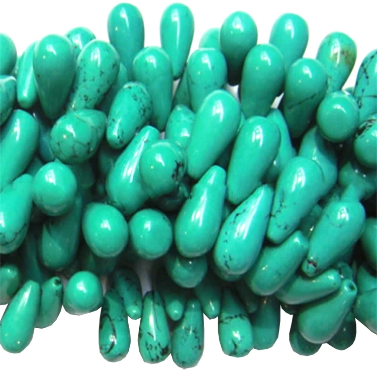 Turquoise Sleeping Beauty Teardrop Beads Drop Shape Briolettes 1