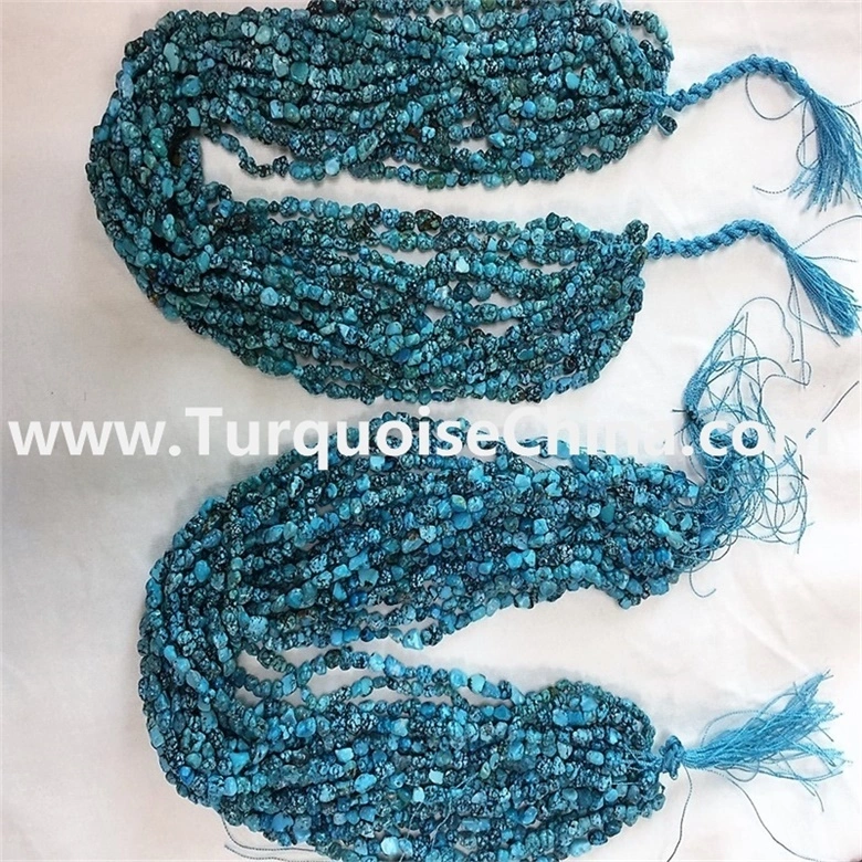 Topdan firuzəyi fiş muncuqları, firuzəyi boyunbağı 1